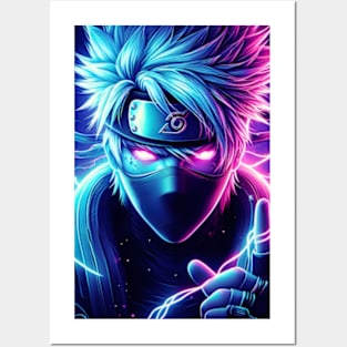 Kakashi from naruto shippuden Posters and Art